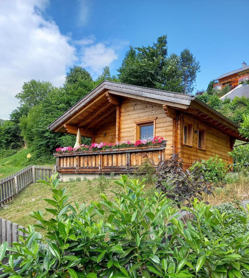 Das Paradieschen Edlitz - Stilvolles Blockhaus Mit Kamin المظهر الخارجي الصورة
